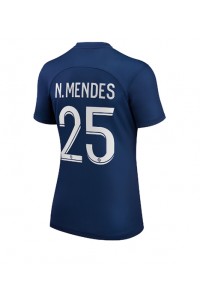 Paris Saint-Germain Nuno Mendes #25 Fotballdrakt Hjemme Klær Dame 2022-23 Korte ermer